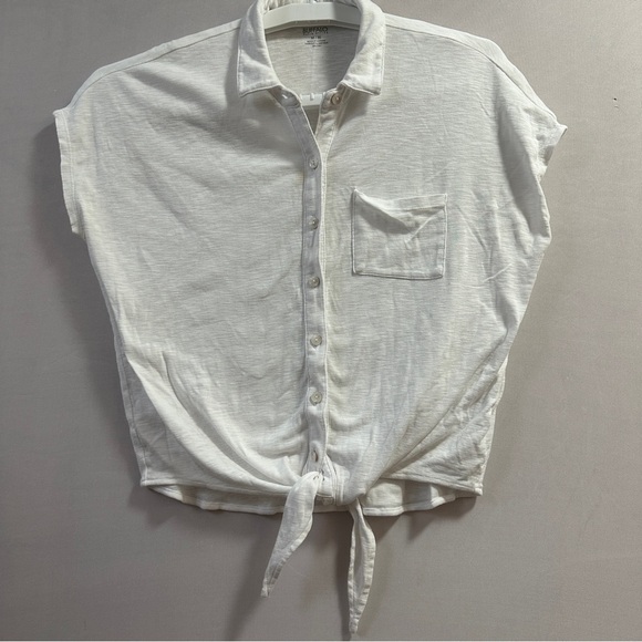 Buffalo David Bitton Crisp White Shirt (M/L) - Picture 2 of 7